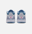 Air Jordan 3 Retro Cobalt Bliss Infant Toddler Lifestyle Shoe - White/Cobalt Bliss/Football Grey/Pink Glow