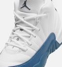 Air Jordan 12 Retro French Blue Preschool Lifestyle Shoe - White/French Blue/Metallic Silver/Varsity Red